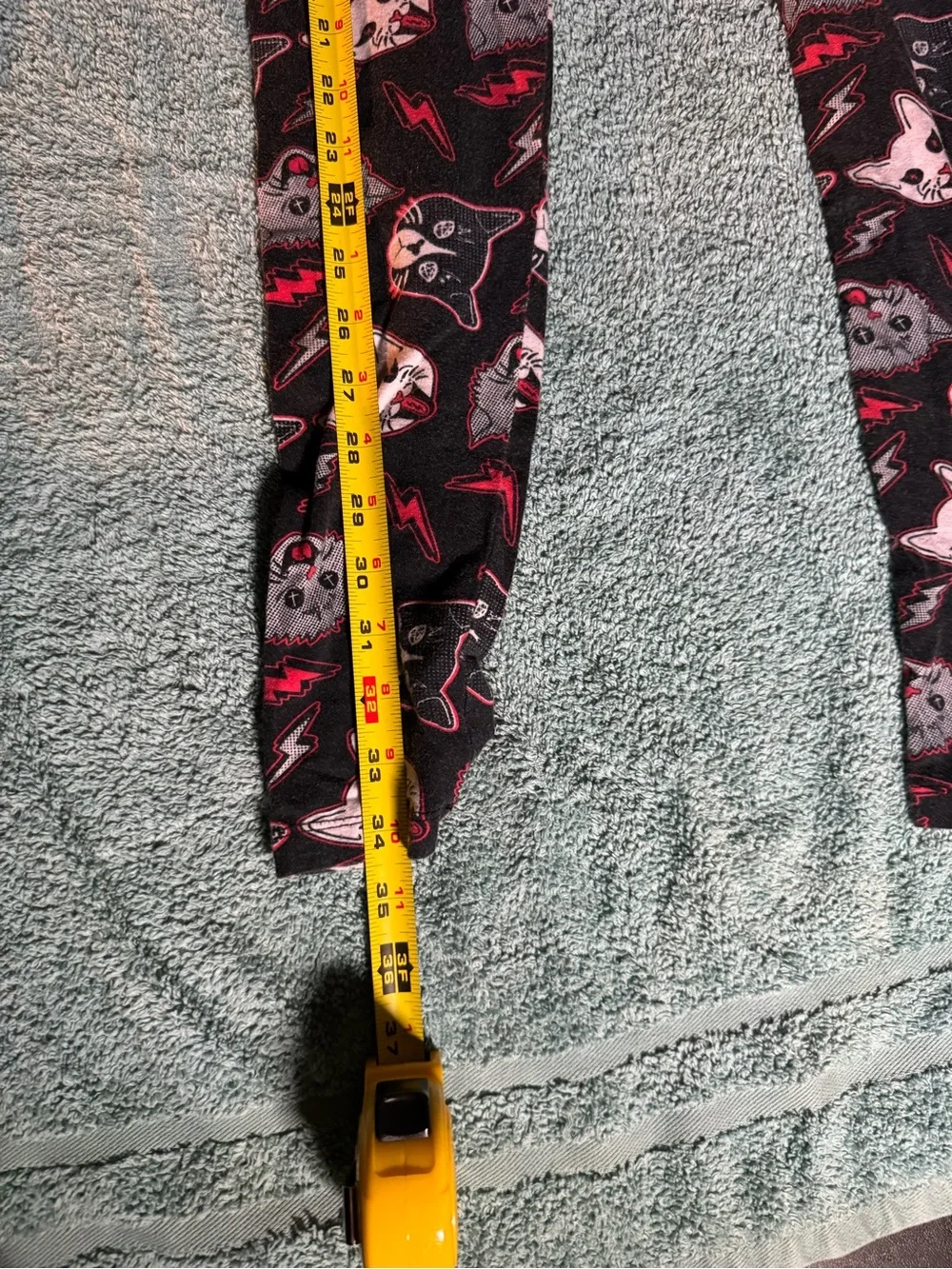 Girls' Black Cat Print Leggings - Kids Bottoms